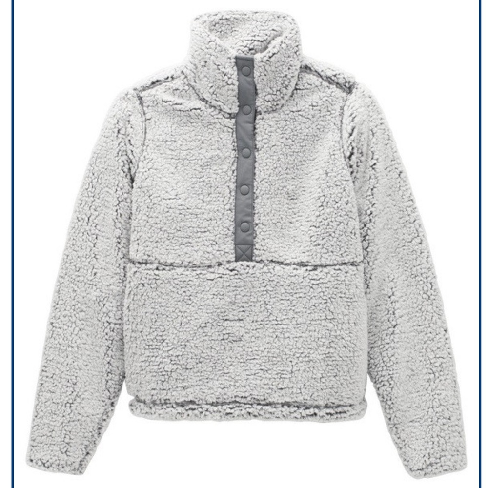PRANA POLAR ESCAPE SNAP UP - FROSTED